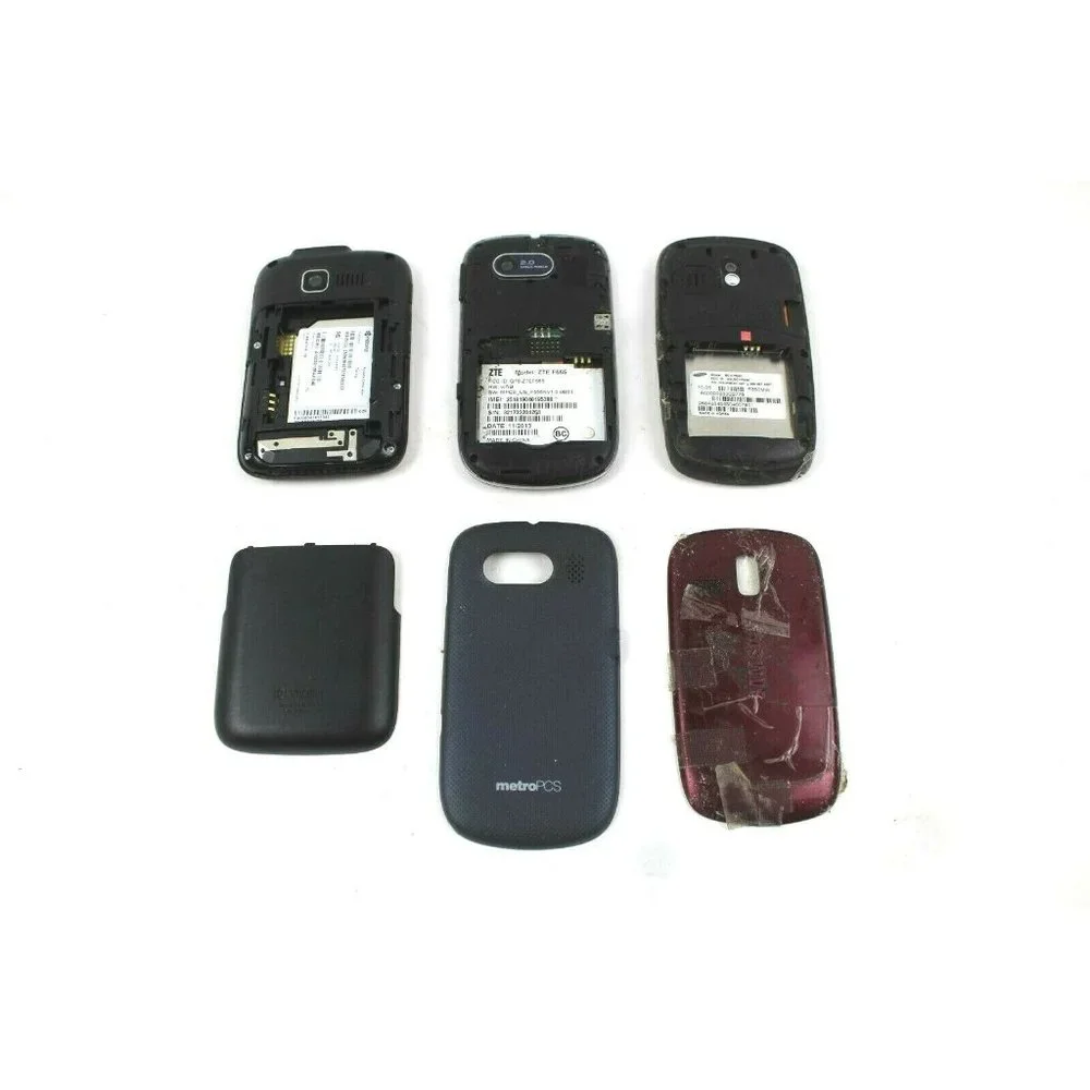 3 PC Cell Phone Lot ZTE F555 Kyrocera Torino K53-02 Samsung SCH-R350